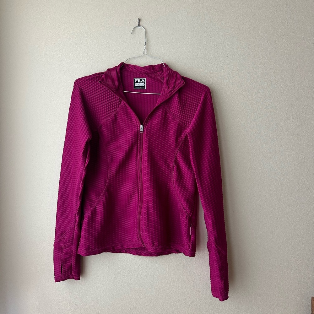 FILA purple sports zip-up jacket